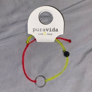 Pura Vida two-tone, full circle silver bracelet